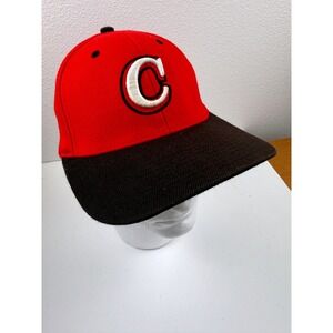 McKenzie Authentic Collection Red Brown Flexfit Hat Embroidered C Size Med-XL